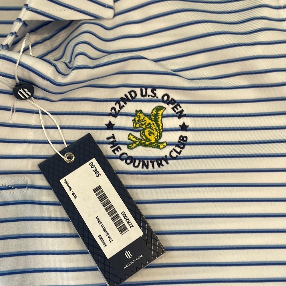 NWT US open striped polo
